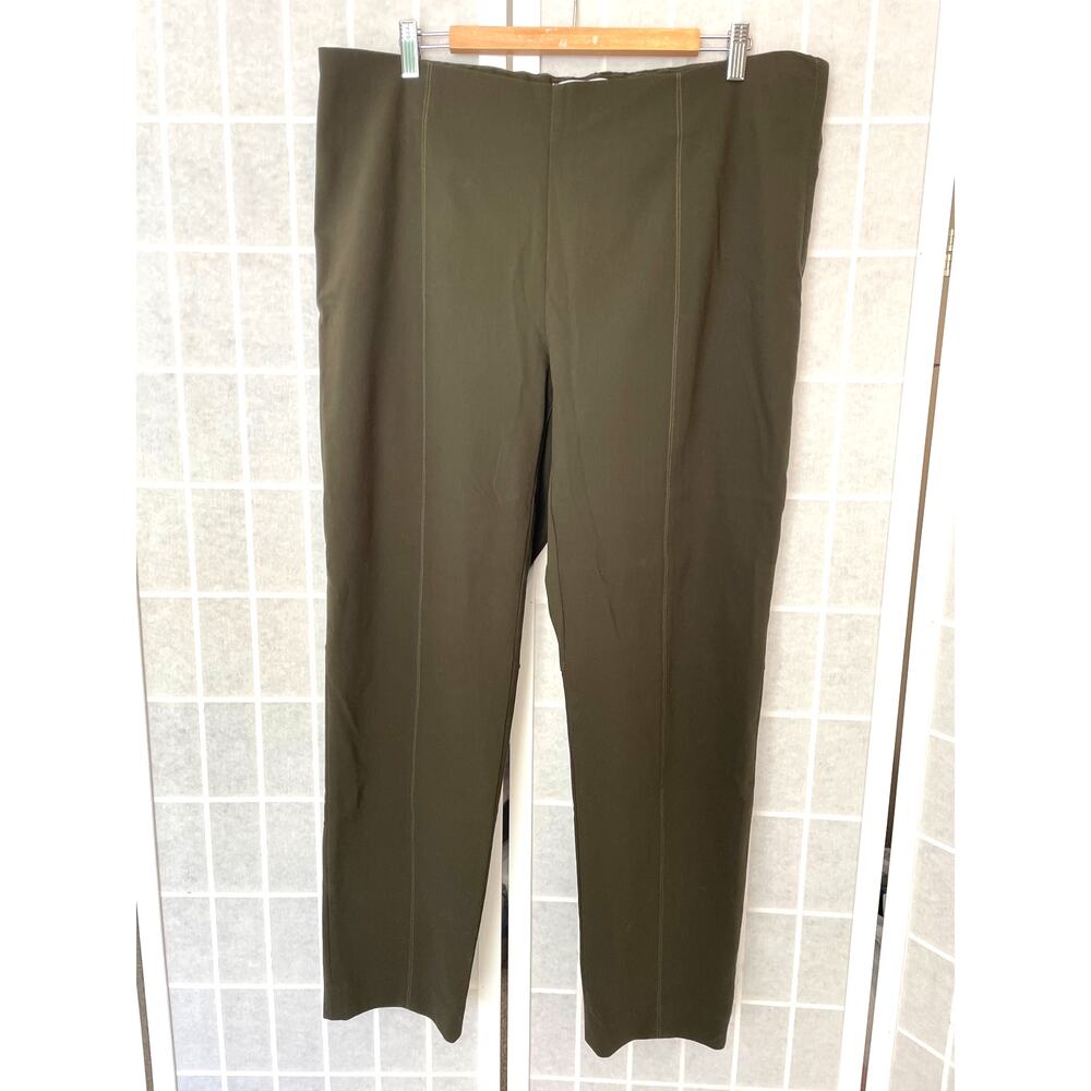 MM.LaFleur Ankle Pant 3X Olive Minimalist Career Capsule Quiet Luxury Modern USA